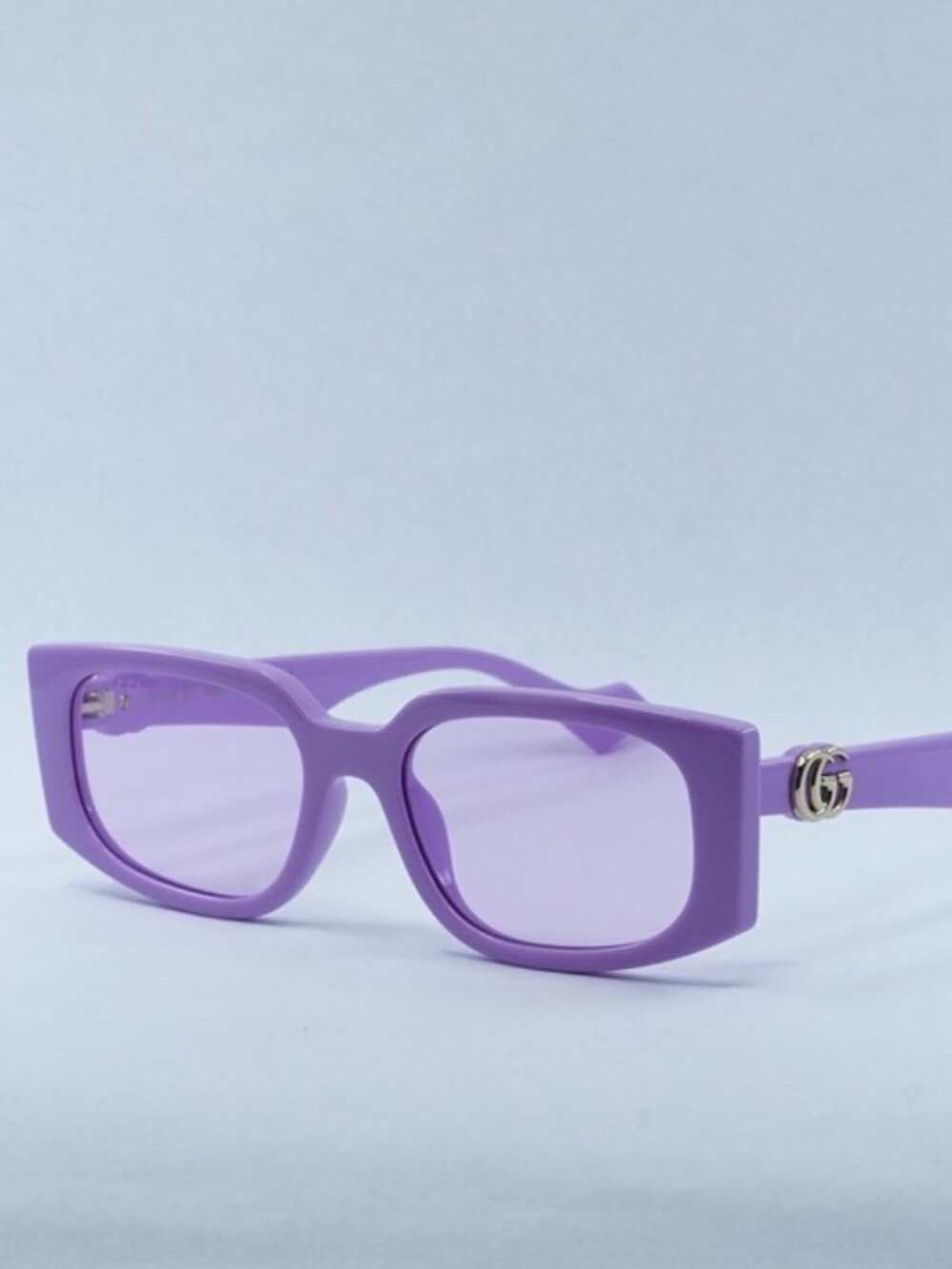 Gucci GG1534S 004 Sunglasses Lilac Rectangle Frame, Violet  Lenses